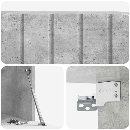 Wall-Mounted TV Cabinet Concrete Grey 59.5 x 31 x 30 cm
