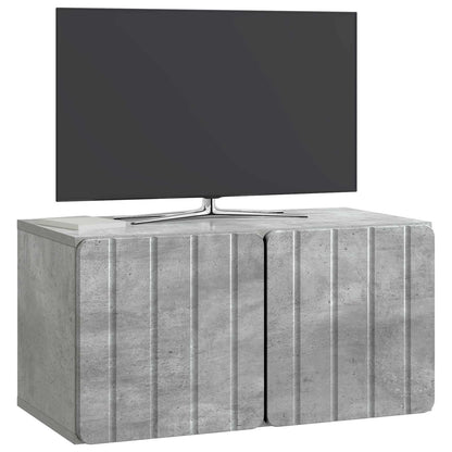 Wall-Mounted TV Cabinet Concrete Grey 59.5 x 31 x 30 cm