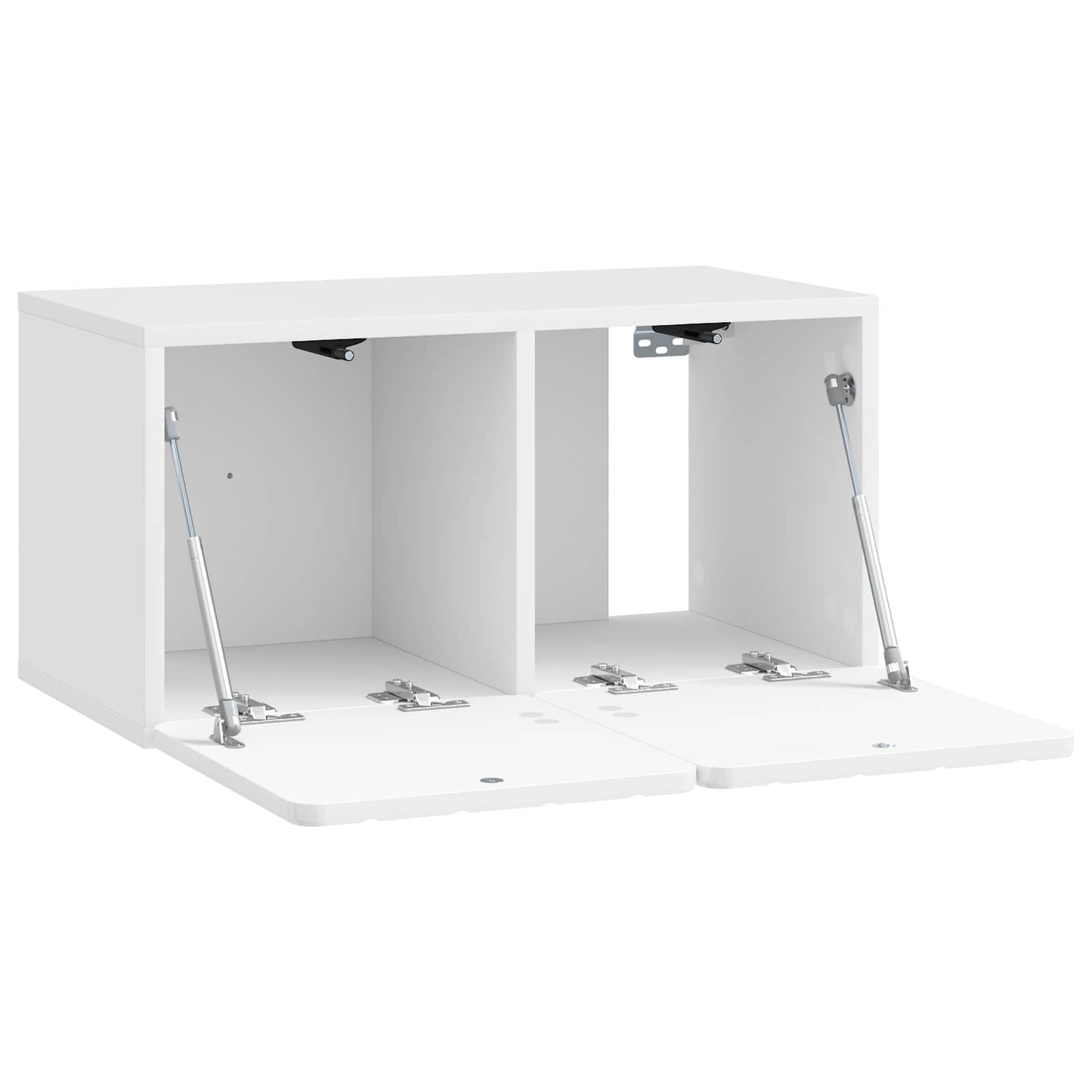 Wall-Mounted TV Cabinet High Gloss White 59.5 x 31 x 30 cm