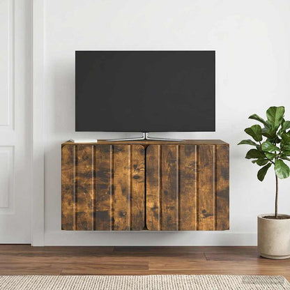 Wall-Mounted TV Cabinet 59.5 x 31 x 30 cm Smoked Oak