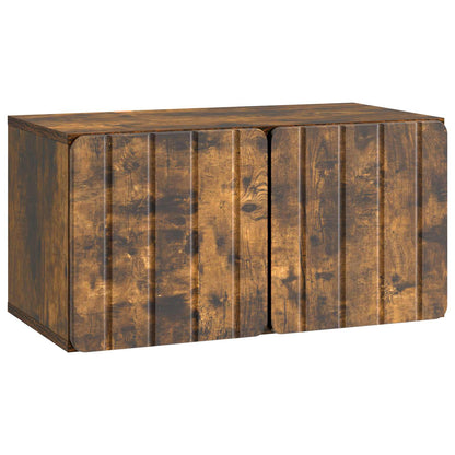 Wall-Mounted TV Cabinet Smoked Oak 59.5 x 31 x 30 cm