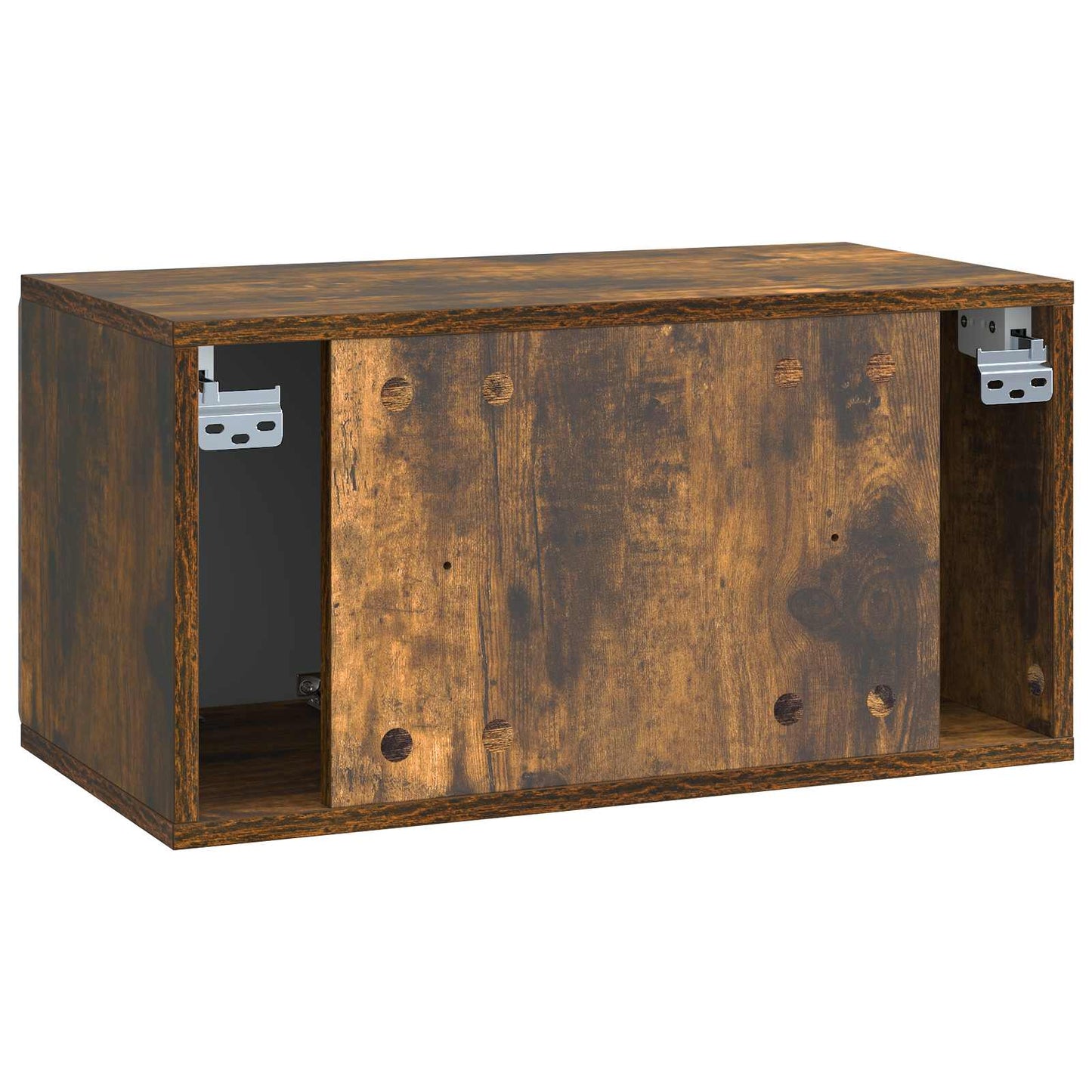 Wall-Mounted TV Cabinet Smoked Oak 59.5 x 31 x 30 cm