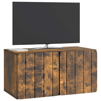 Wall-Mounted TV Cabinet Smoked Oak 59.5 x 31 x 30 cm