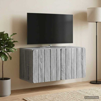 Wall-Mounted TV Cabinet 59.5 x 31 x 30 cm Grey Sonoma