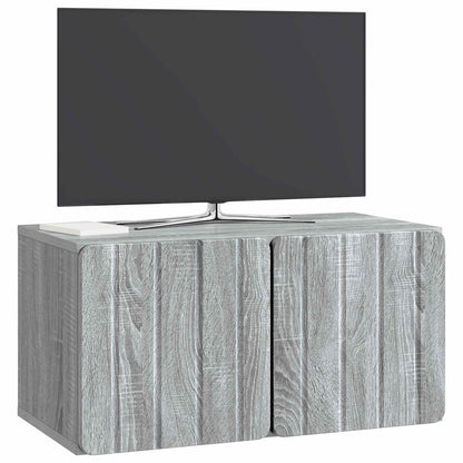 Wall-Mounted TV Cabinet Grey Sonoma 59.5 x 31 x 30 cm