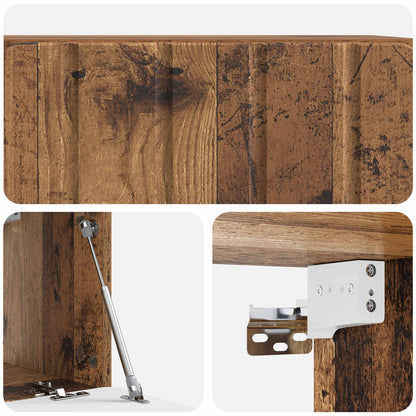 Wall-Mounted TV Cabinet Wall-mounted Old Wood 59.5 x 31 x 30 cm