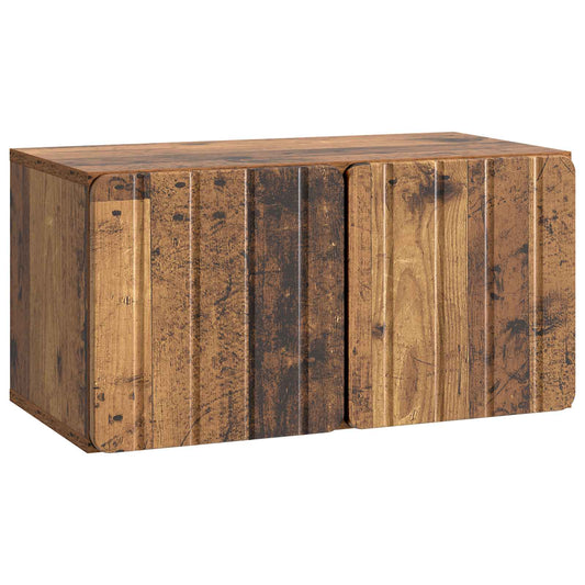 Wall-Mounted TV Cabinet Wall-mounted Old Wood 59.5 x 31 x 30 cm