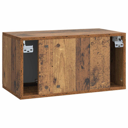 Wall-Mounted TV Cabinet Wall-mounted Old Wood 59.5 x 31 x 30 cm