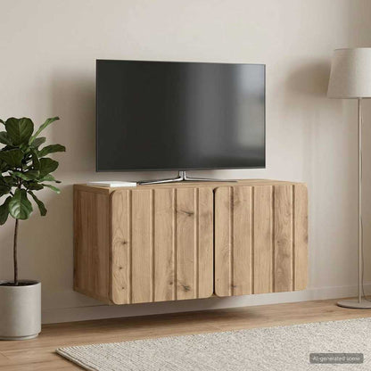 Wall-Mounted TV Cabinet 59.5 x 31 x 30 cm Artisan Oak