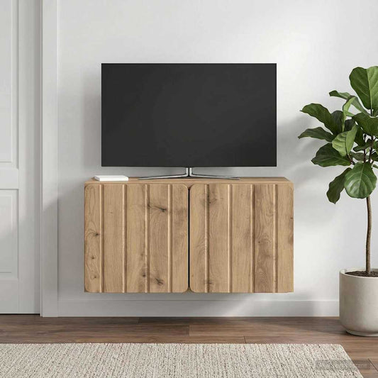 Wall-Mounted TV Cabinet Artisan Oak 59.5 x 31 x 30 cm