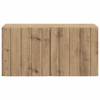 Wall-Mounted TV Cabinet 59.5 x 31 x 30 cm Artisan Oak