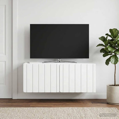 Wall-Mounted TV Cabinet White 78.5 x 31 x 30 cm Engineered Wood