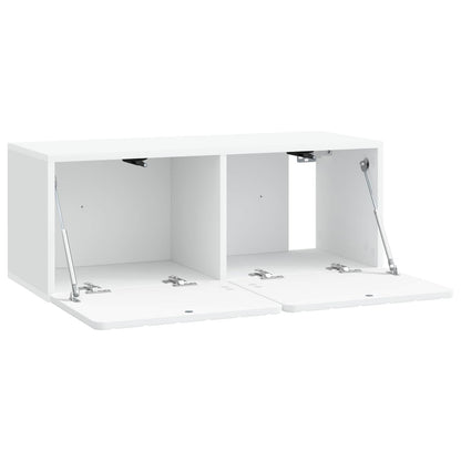 Wall-Mounted TV Cabinet White 78.5 x 31 x 30 cm Engineered Wood