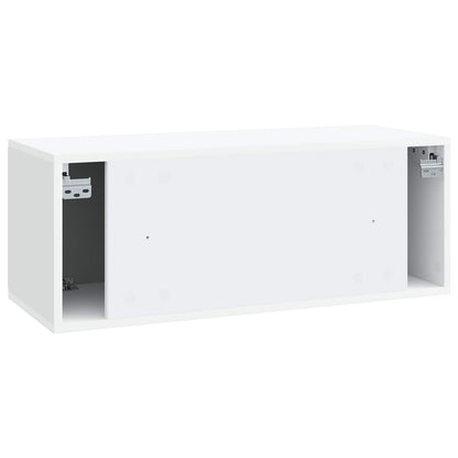 Wall-Mounted TV Cabinet White 78.5 x 31 x 30 cm Engineered Wood