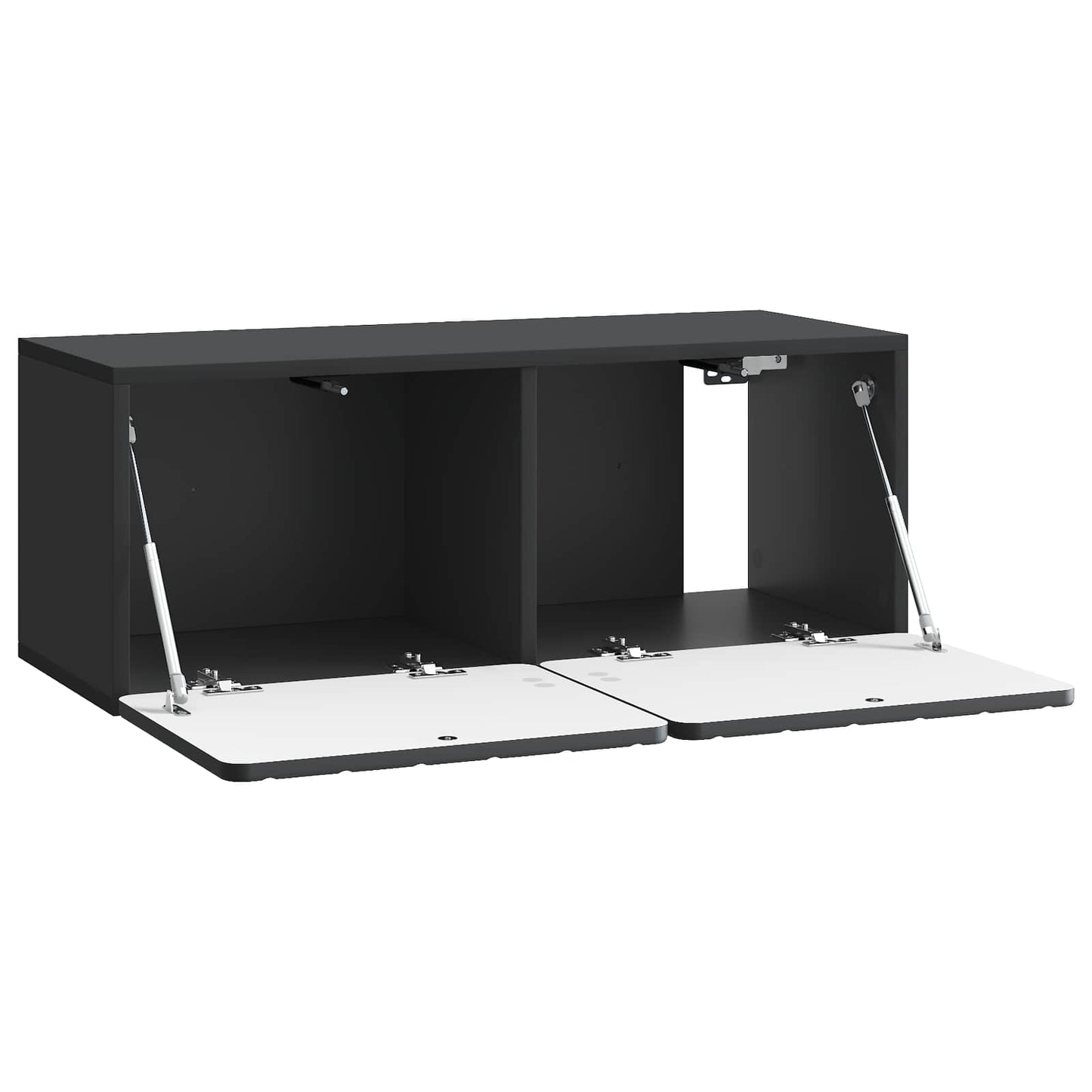 Wall-Mounted TV Cabinet Black 78.5 x 31 x 30 cm Engineered Wood