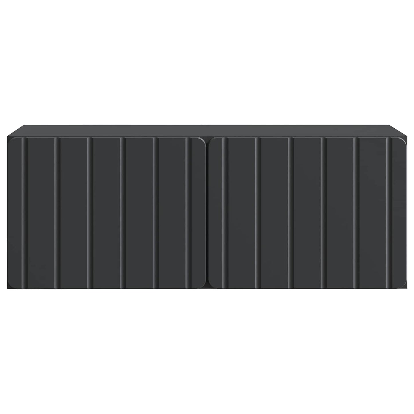 Wall-Mounted TV Cabinet Black 78.5 x 31 x 30 cm Engineered Wood