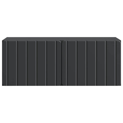 Wall-Mounted TV Cabinet 78.5 x 31 x 30 cm Black Engineered Wood