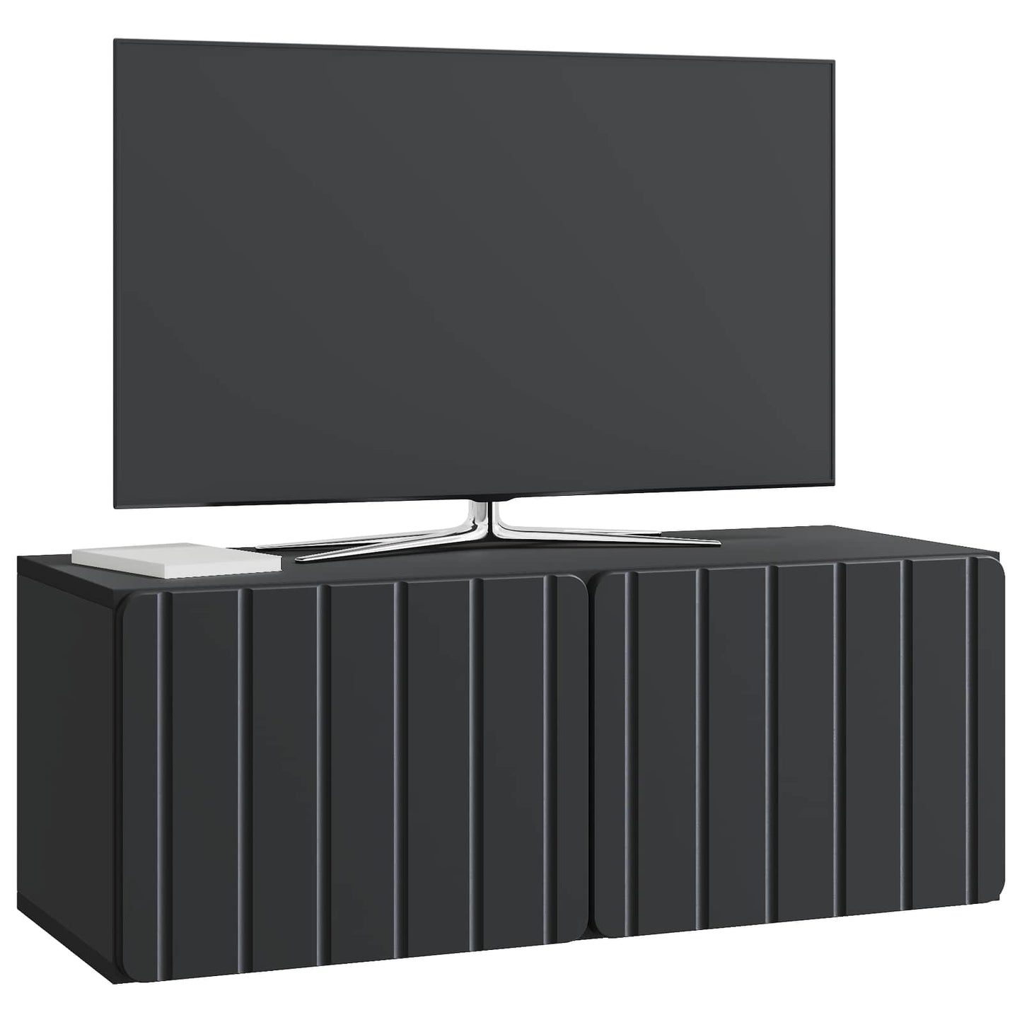 Wall-Mounted TV Cabinet Black 78.5 x 31 x 30 cm Engineered Wood