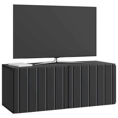 Wall-Mounted TV Cabinet 78.5 x 31 x 30 cm Black Engineered Wood