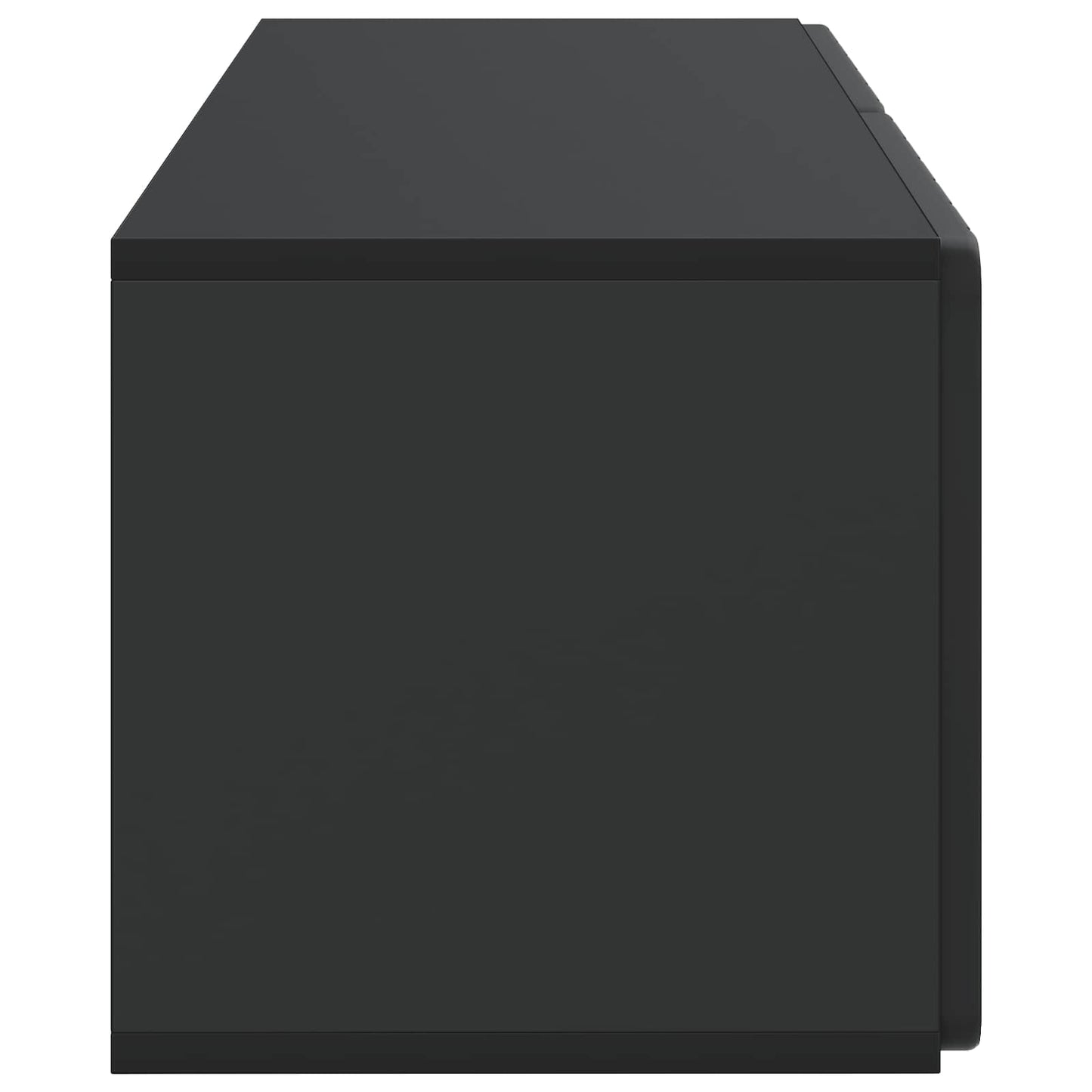 Wall-Mounted TV Cabinet Black 78.5 x 31 x 30 cm Engineered Wood