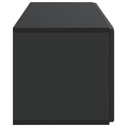 Wall-Mounted TV Cabinet Black 78.5 x 31 x 30 cm Engineered Wood