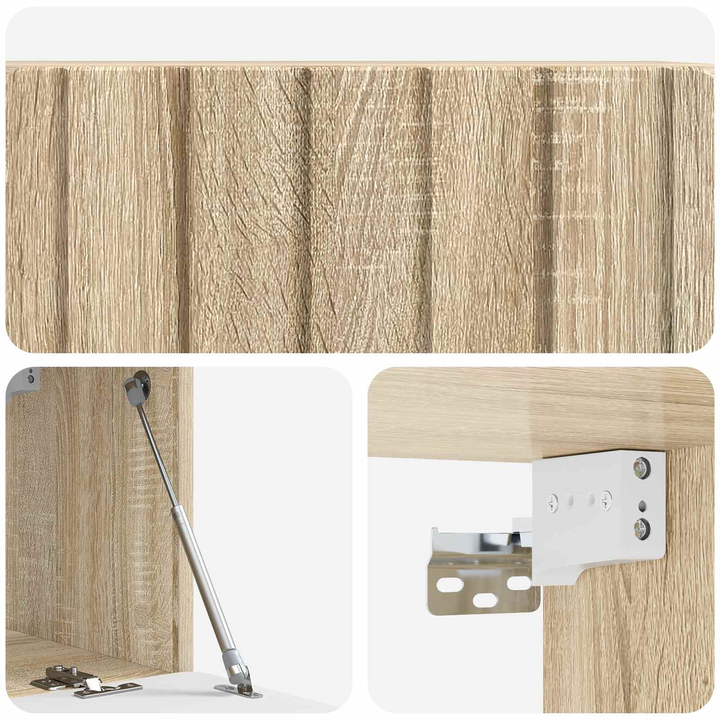 Wall-Mounted TV Cabinet Sonoma Oak 78.5 x 31 x 30 cm