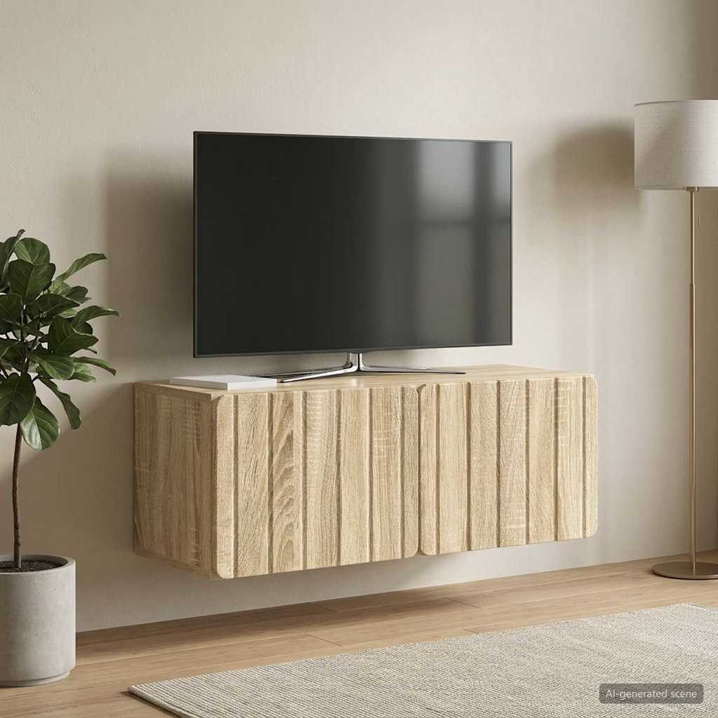 Wall-Mounted TV Cabinet 78.5 x 31 x 30 cm Sonoma Oak