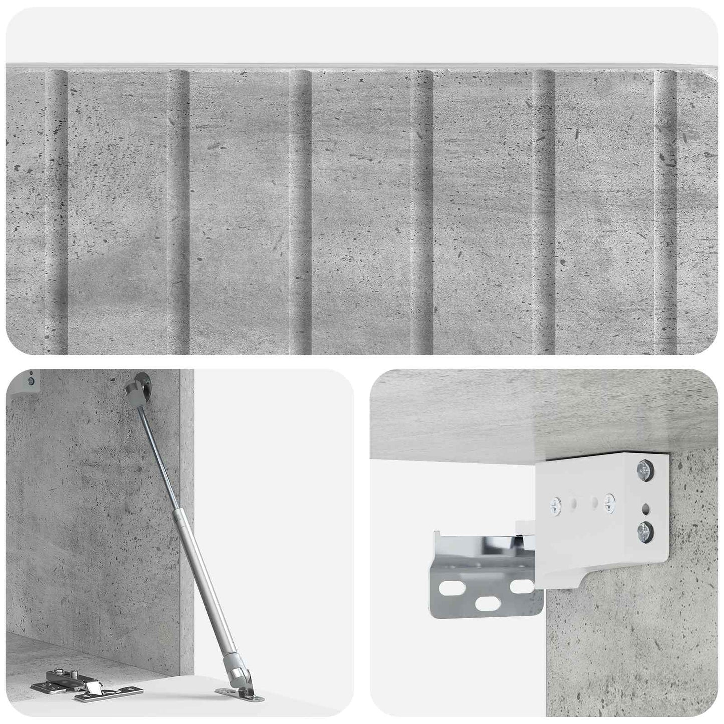 Wall-Mounted TV Cabinet Concrete Grey 78.5 x 31 x 30 cm