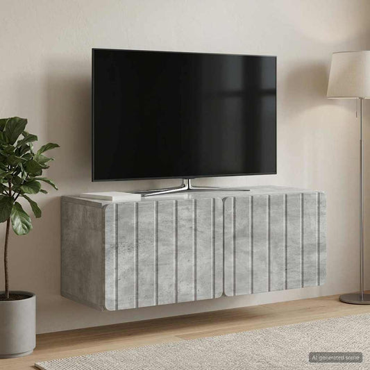 Wall-Mounted TV Cabinet Concrete Grey 78.5 x 31 x 30 cm