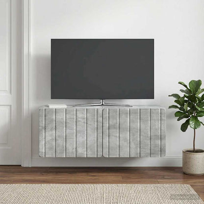 Wall-Mounted TV Cabinet 78.5 x 31 x 30 cm Concrete Grey