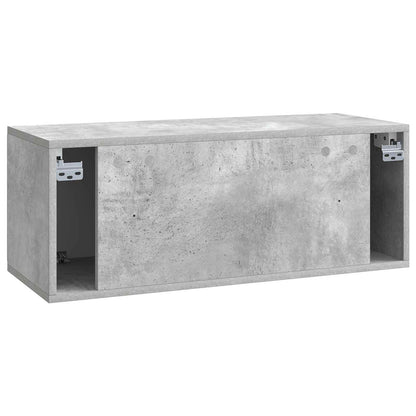 Wall-Mounted TV Cabinet 78.5 x 31 x 30 cm Concrete Grey