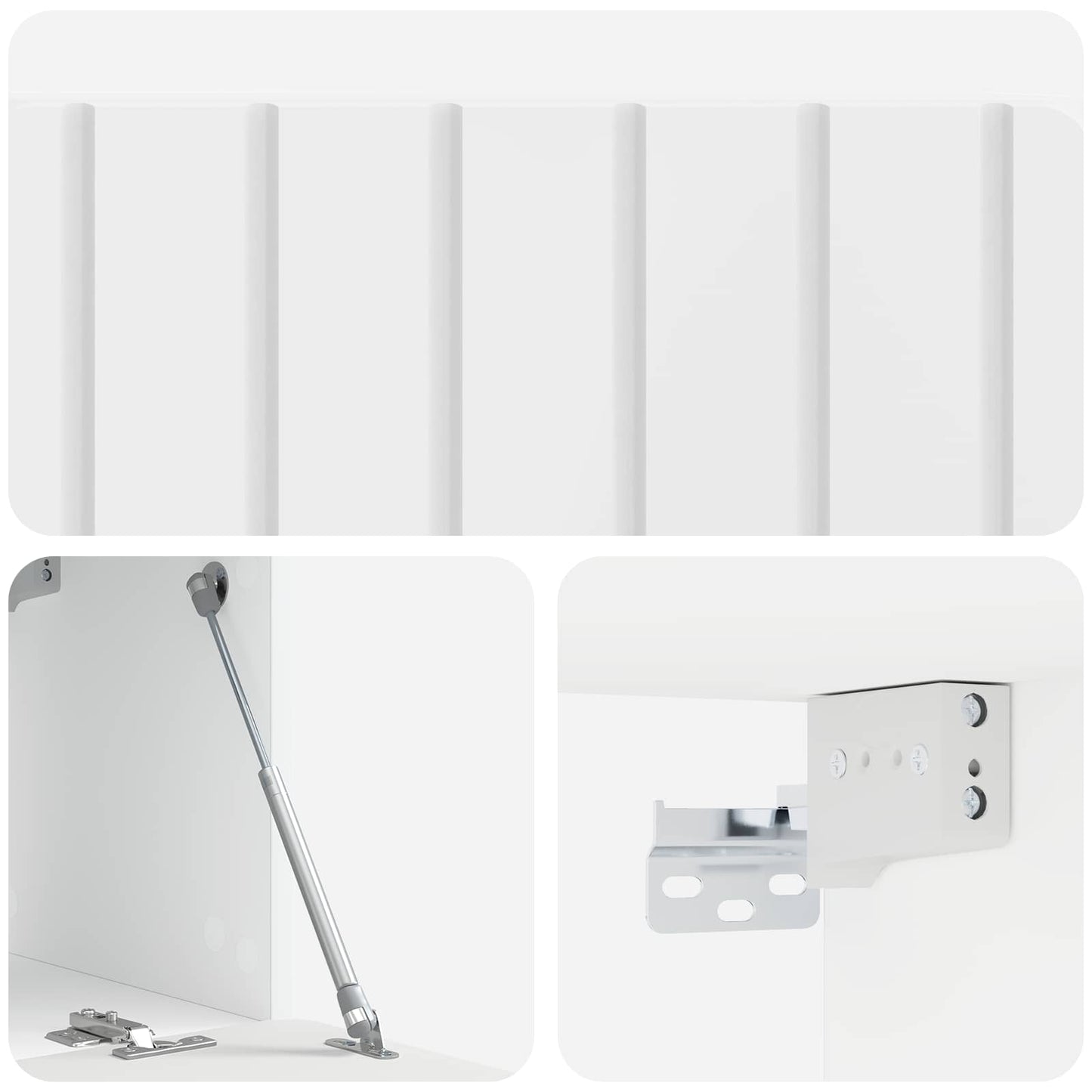 Wall-Mounted TV Cabinet High Gloss White 78.5 x 31 x 30 cm