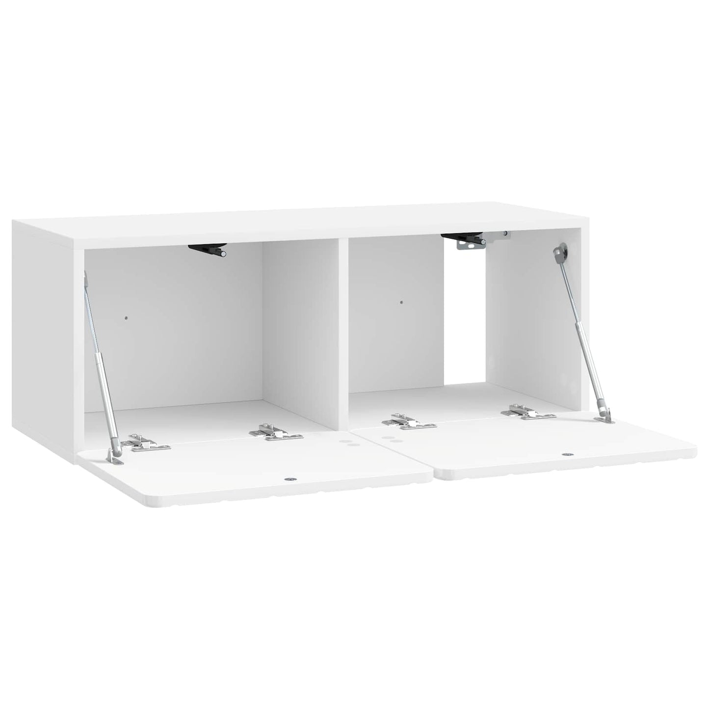Wall-Mounted TV Cabinet High Gloss White 78.5 x 31 x 30 cm
