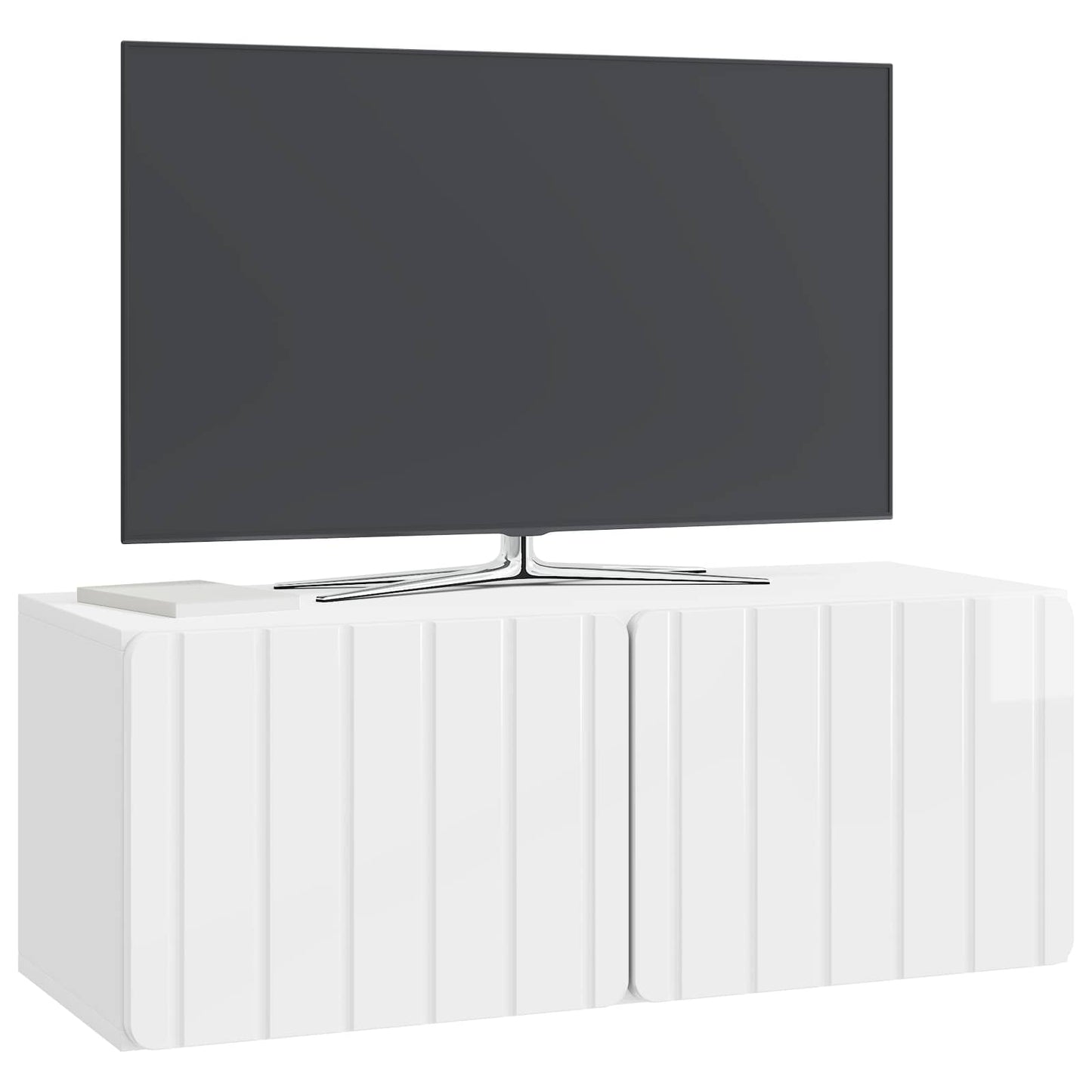 Wall-Mounted TV Cabinet 78.5 x 31 x 30 cm High Gloss White
