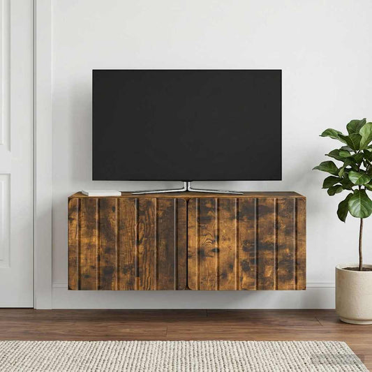 Wall-Mounted TV Cabinet Smoked Oak 78.5 x 31 x 30 cm