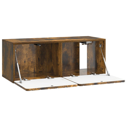 Wall-Mounted TV Cabinet Smoked Oak 78.5 x 31 x 30 cm