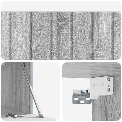 Wall-Mounted TV Cabinet Grey Sonoma 78.5 x 31 x 30 cm