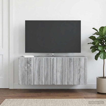Wall-Mounted TV Cabinet 78.5 x 31 x 30 cm Grey Sonoma
