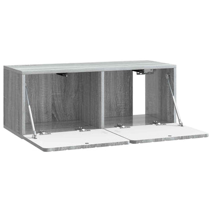 Wall-Mounted TV Cabinet Grey Sonoma 78.5 x 31 x 30 cm
