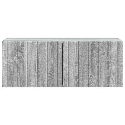Wall-Mounted TV Cabinet Grey Sonoma 78.5 x 31 x 30 cm