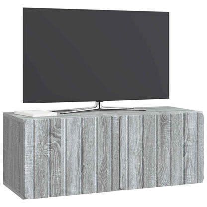 Wall-Mounted TV Cabinet Grey Sonoma 78.5 x 31 x 30 cm