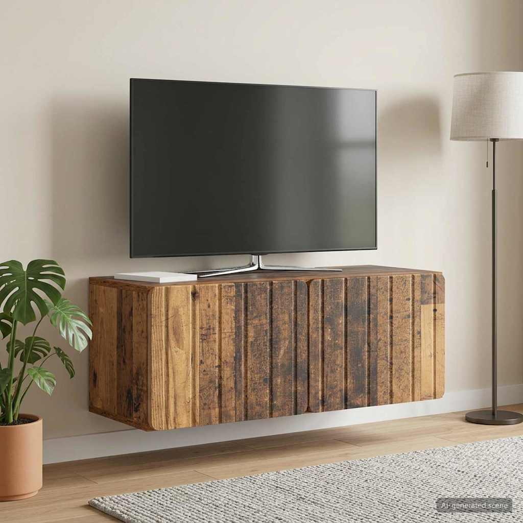 Wall-Mounted TV Cabinet 78.5 x 31 x 30 cm Old Wood