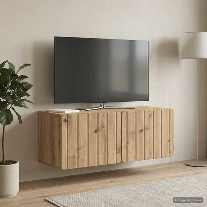 Wall-Mounted TV Cabinet 78.5 x 31 x 30 cm Artisan Oak