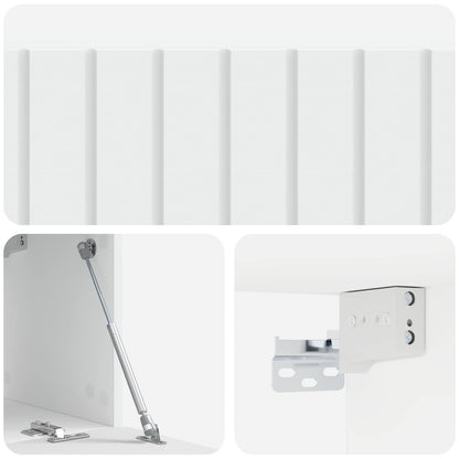 Wall-Mounted TV Cabinet White 98 x 31 x 30 cm Engineered Wood