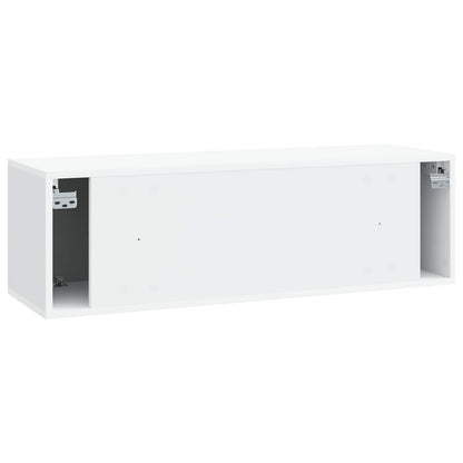 Wall-Mounted TV Cabinet White 98 x 31 x 30 cm Engineered Wood