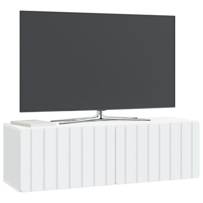 Wall-Mounted TV Cabinet White 98 x 31 x 30 cm Engineered Wood
