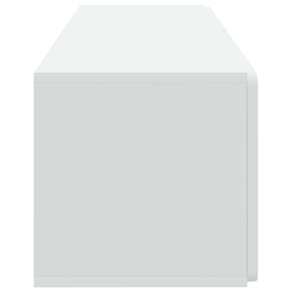 Wall-Mounted TV Cabinet White 98 x 31 x 30 cm Engineered Wood