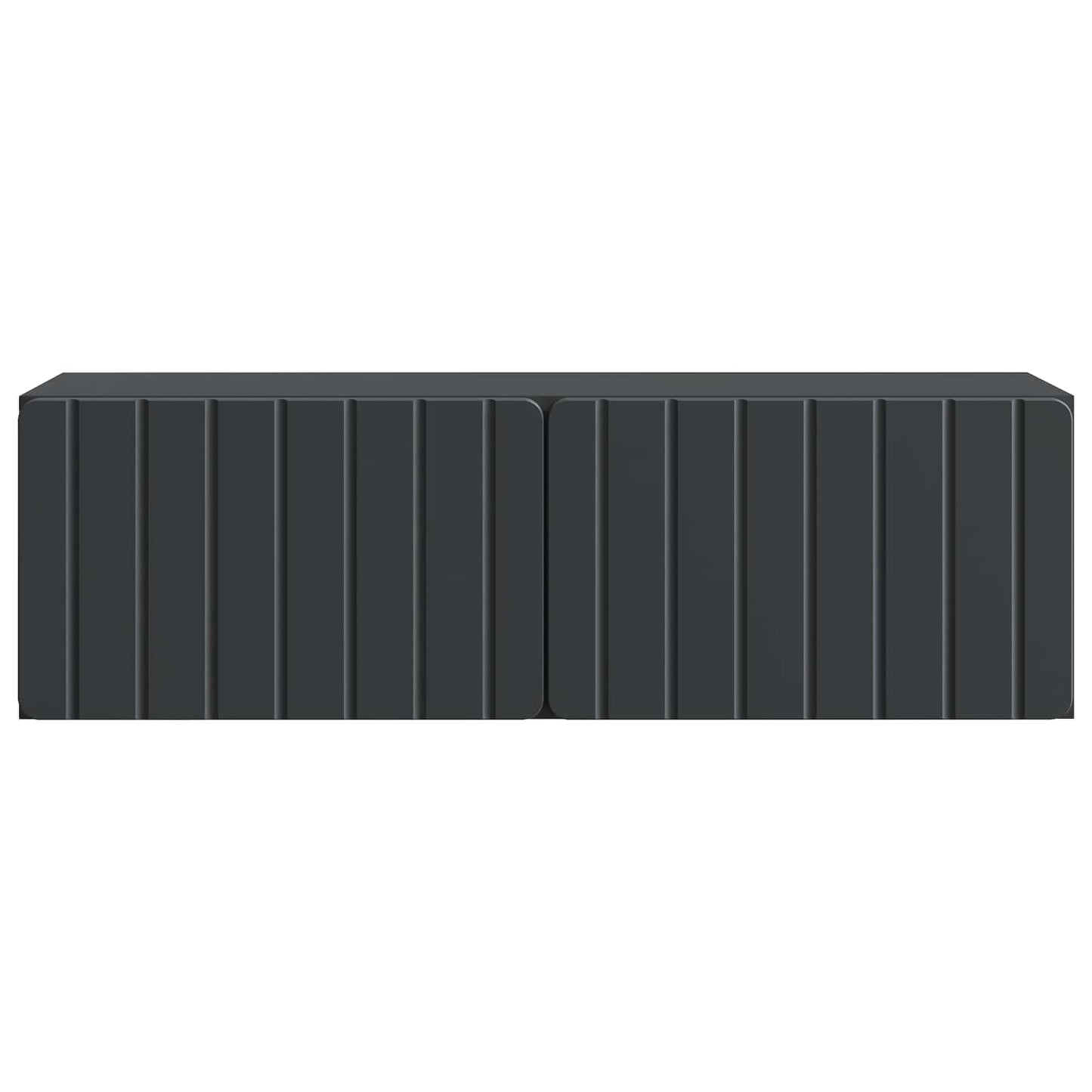 Wall-Mounted TV Cabinet 98 x 31 x 30 cm Black Engineered Wood
