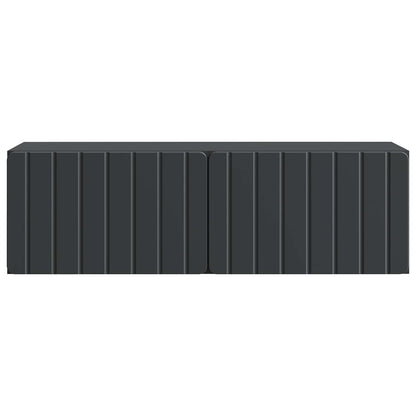 Wall-Mounted TV Cabinet 98 x 31 x 30 cm Black Engineered Wood
