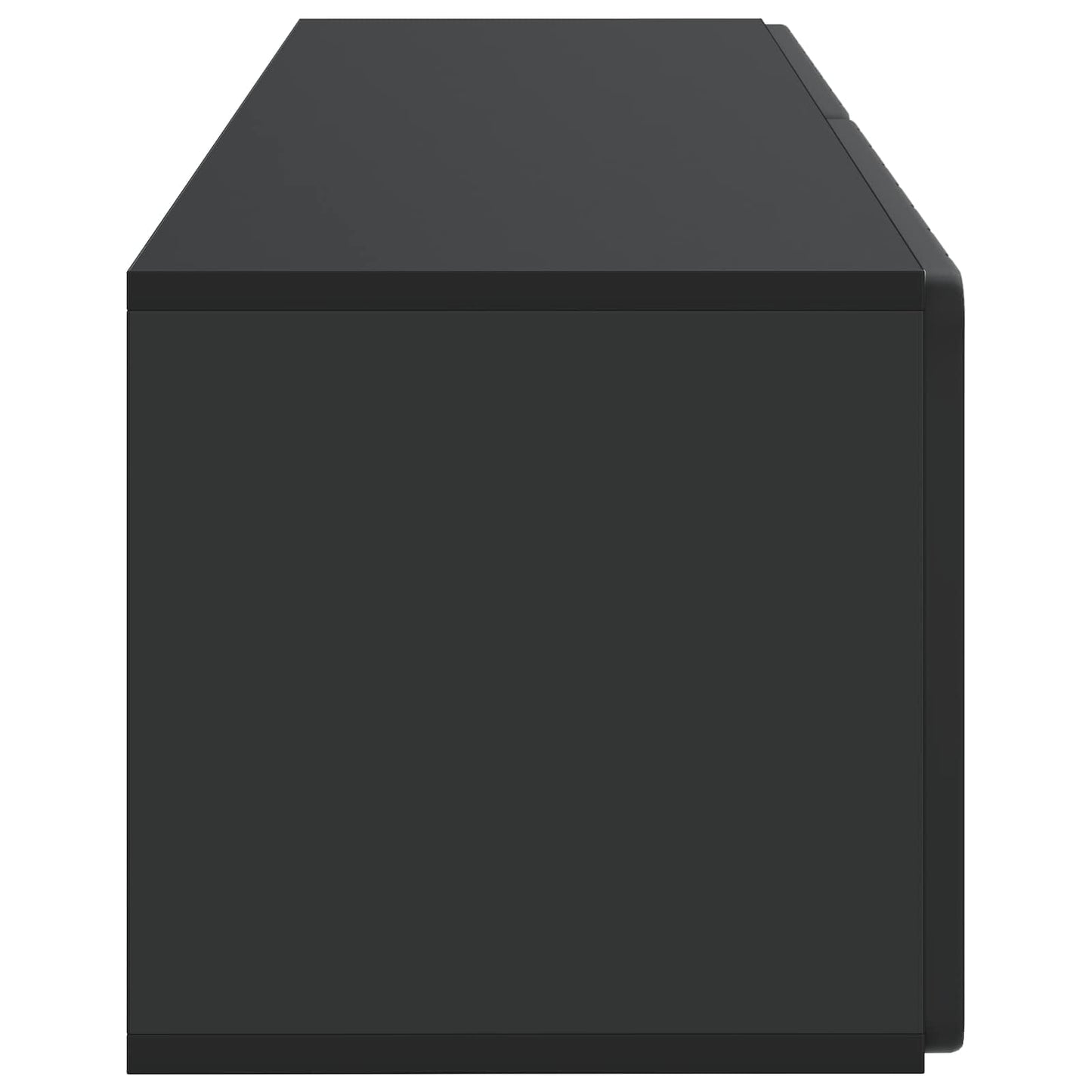 Wall-Mounted TV Cabinet Black 98 x 31 x 30 cm Engineered Wood